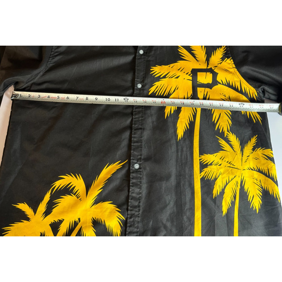 Pittsburgh Pirates Shirt Mens XL Palm Tree MLB Baseball Button Up Levin's Hawaii - Picture 6 of 7